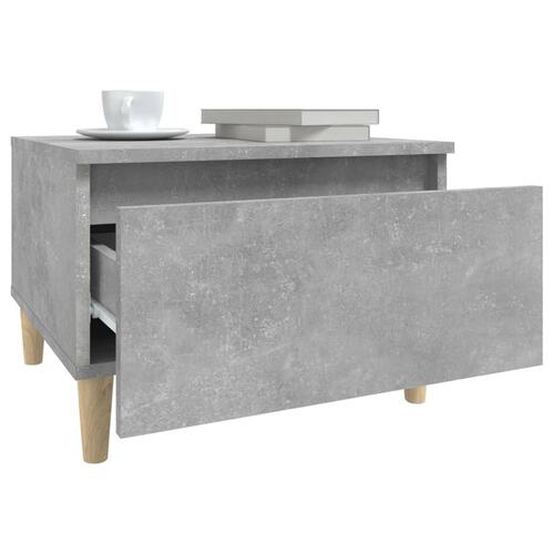 Sideborde 2 stk. 50x46x35 cm konstrueret træ betongrå