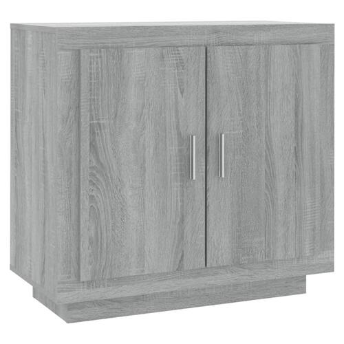 Skænk 80x40x75 cm konstrueret træ grå egetræsfarve