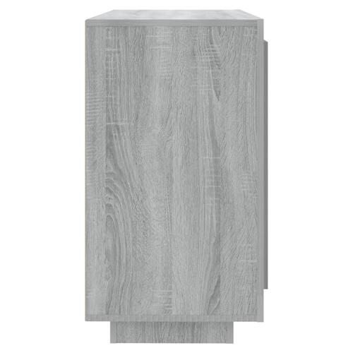 Skænk 80x40x75 cm konstrueret træ grå egetræsfarve