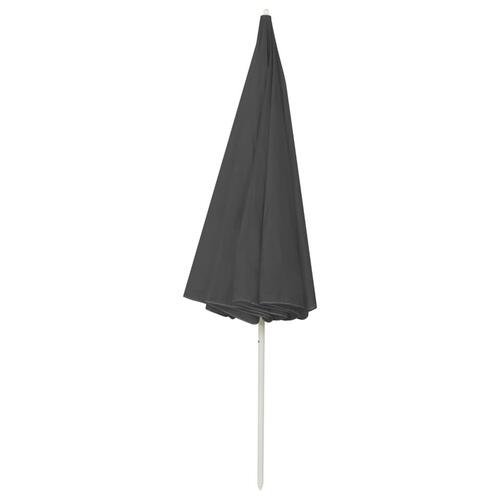 Strandparasol 300 cm antracitgrå