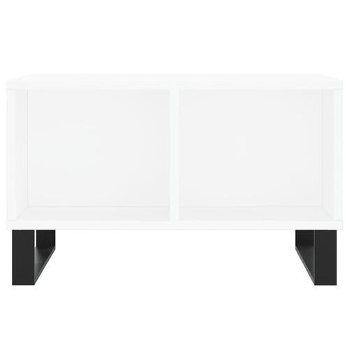 Sofabord 60x50x36,5 cm konstrueret træ hvid