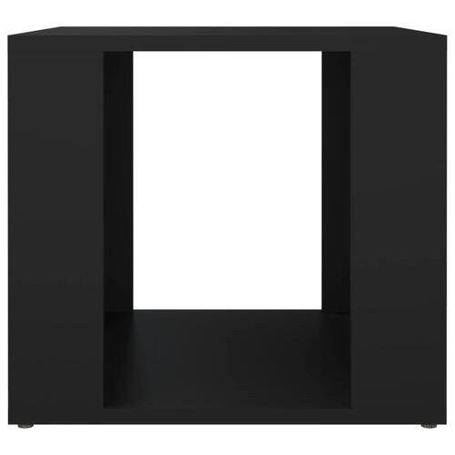 Sengebord 41x40x36 cm konstrueret træ sort