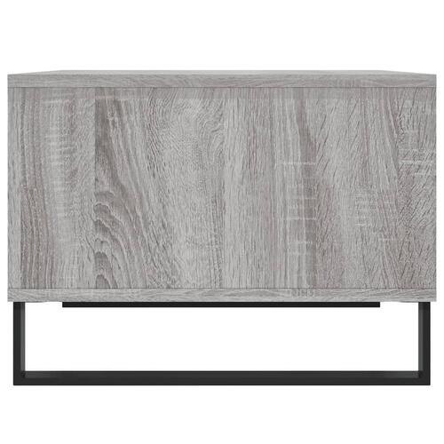 Sofabord 60x50x36,5 cm konstrueret træ grå sonoma-eg