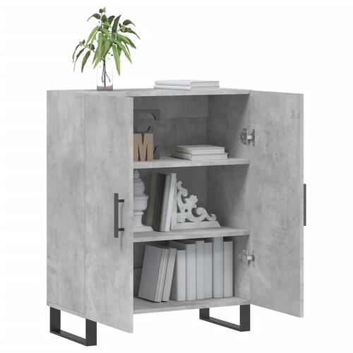 Skænk 69,5x34x90 cm konstrueret træ betongrå