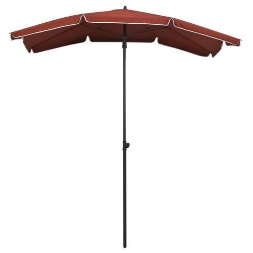 Parasol med stang 200x130 cm terrakotta