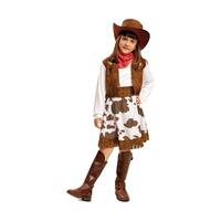 Kostume til børn Cowboy kvinde 5-6 år (4 Dele) 5-6 år