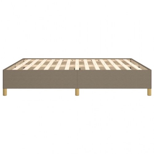 Boxspring sengeramme 160x200 cm - stof gråbrun
