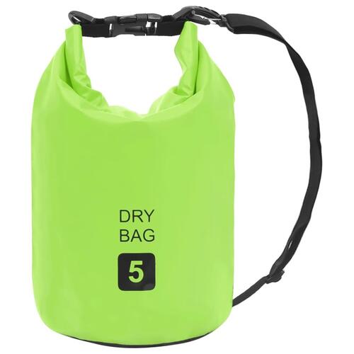 Vandtæt tørpose 5 l PVC grøn