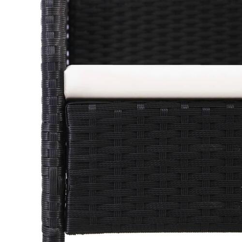 Havestole 2 stk. polyrattan sort