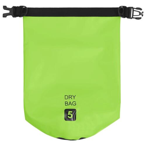 Vandtæt tørpose 5 l PVC grøn