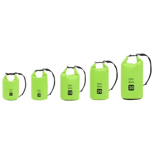 Vandtæt tørpose 5 l PVC grøn