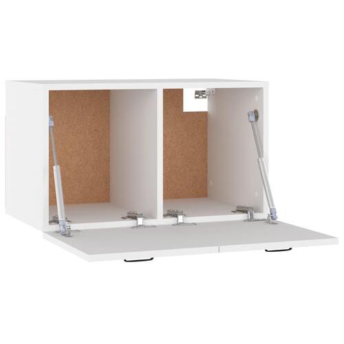 Vægskab 60x36,5x35 cm konstrueret træ hvid