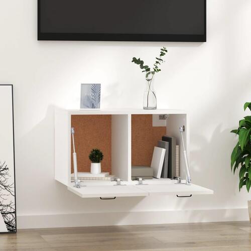 Vægskab 60x36,5x35 cm konstrueret træ hvid