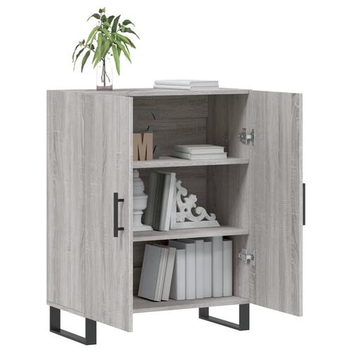 Skænk 69,5x34x90 cm konstrueret træ grå sonoma-eg