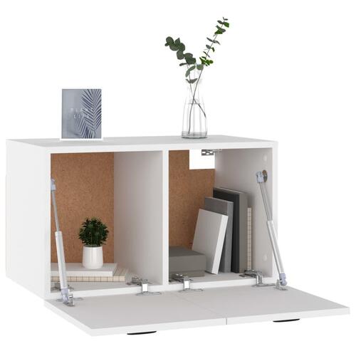 Vægskab 60x36,5x35 cm konstrueret træ hvid