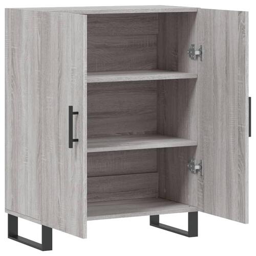 Skænk 69,5x34x90 cm konstrueret træ grå sonoma-eg
