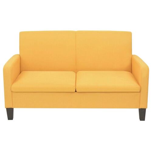 2-personers sofa 135 x 65 x 76 cm gul