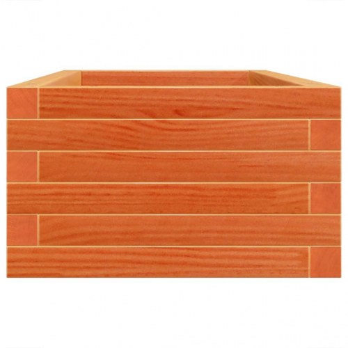Plantekasse 90x40x23 cm massivt fyrretræ gyldenbrun