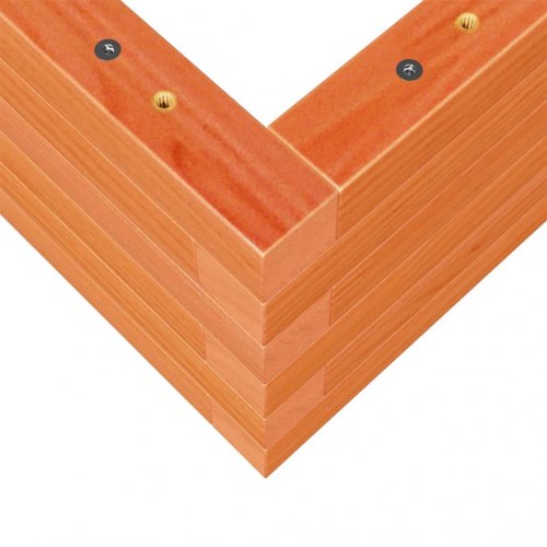 Plantekasse 90x40x23 cm massivt fyrretræ gyldenbrun