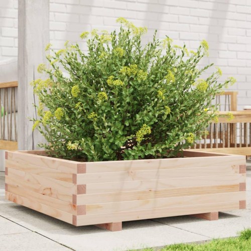 Plantekasse 80x80x26,5 cm massivt fyrretræ