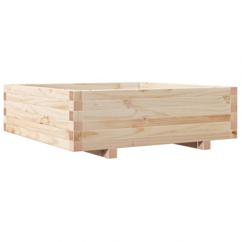 Plantekasse 80x80x26,5 cm massivt fyrretræ