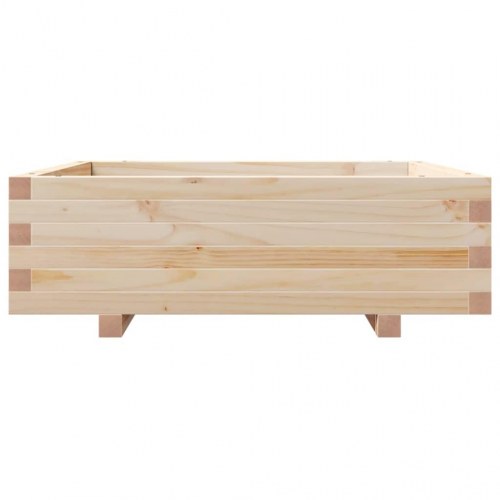 Plantekasse 80x80x26,5 cm massivt fyrretræ