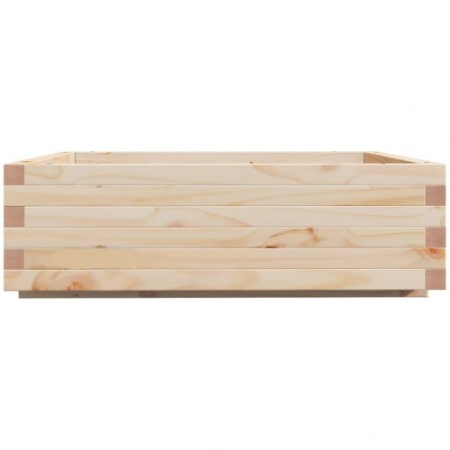 Plantekasse 80x80x26,5 cm massivt fyrretræ