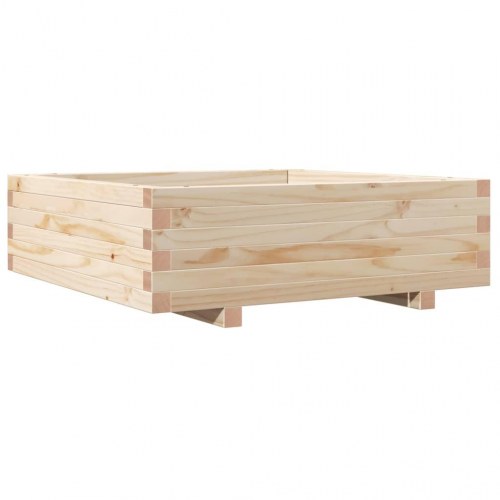 Plantekasse 80x80x26,5 cm massivt fyrretræ