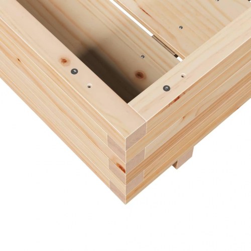 Plantekasse 80x80x26,5 cm massivt fyrretræ