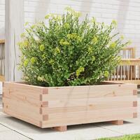 Plantekasse 70x70x26,5 cm massivt fyrretræ
