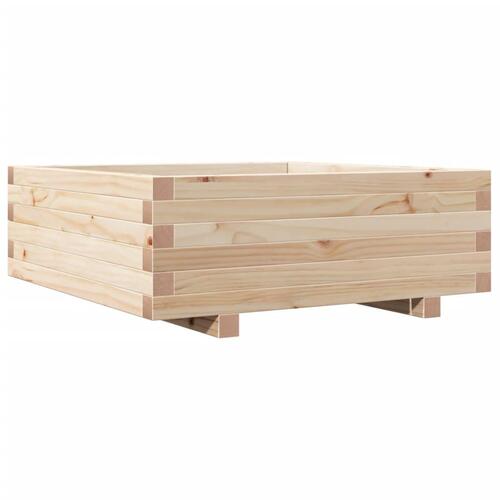 Plantekasse 70x70x26,5 cm massivt fyrretræ