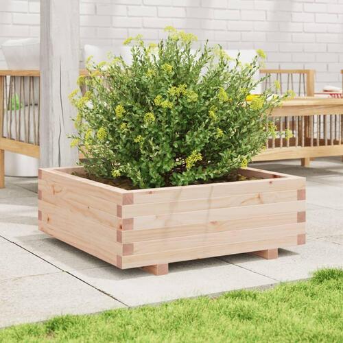 Plantekasse 70x70x26,5 cm massivt fyrretræ