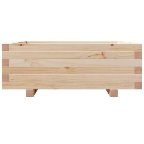 Plantekasse 70x70x26,5 cm massivt fyrretræ