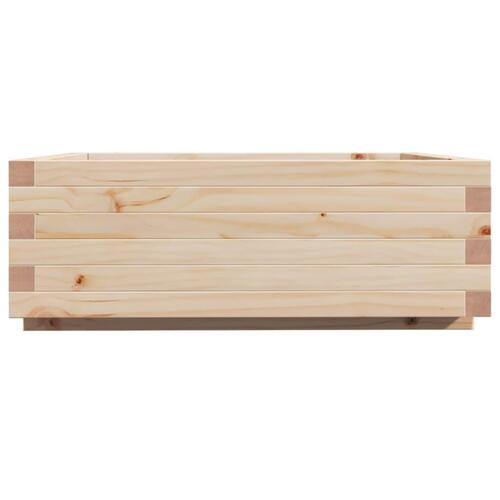 Plantekasse 70x70x26,5 cm massivt fyrretræ