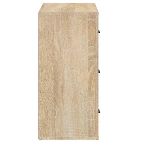 Skænk 80x33x70 cm konstrueret træ sonoma-eg