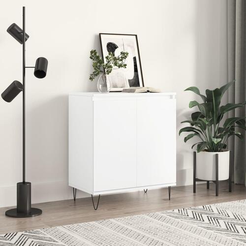 Skænk 60x35x70 cm konstrueret træ hvid