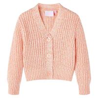 Strikket cardigan til børn str. 116 lyserød