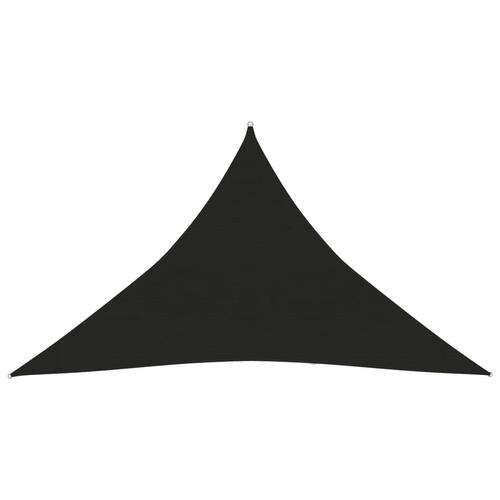 Solsejl 160 g/m² 2,5x2,5x3,5 m HDPE sort