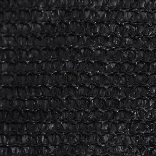 Solsejl 160 g/m² 2,5x2,5x3,5 m HDPE sort