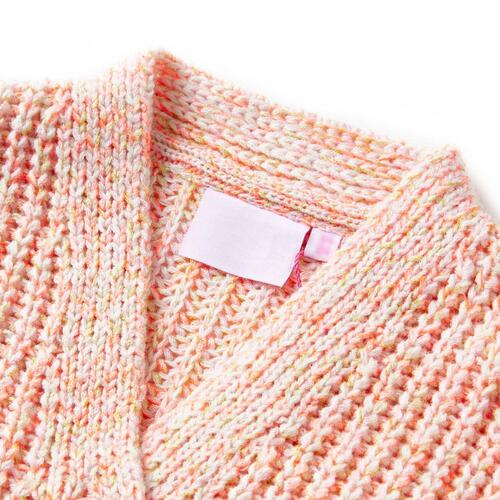 Strikket cardigan til børn str. 116 lyserød