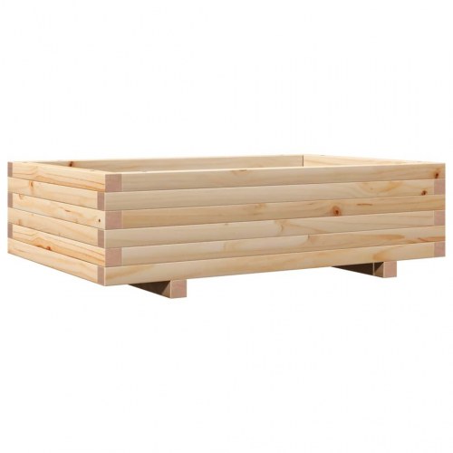 Plantekasse i massivt fyrretræ - 90 x 60 x 26,5 cm