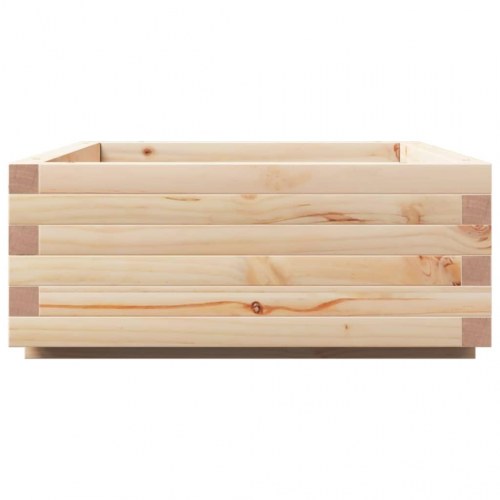 Plantekasse i massivt fyrretræ - 90 x 60 x 26,5 cm