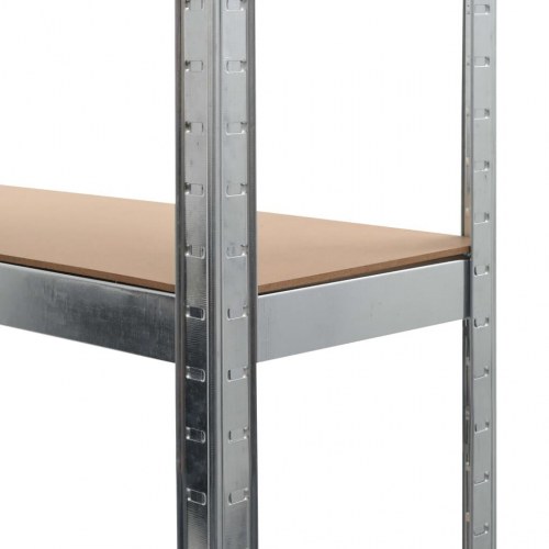 Opbevaringsreoler 2 stk. 90 x 30 x 180 cm cm stål og MDF sølv