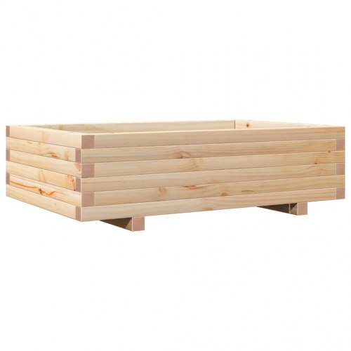 Plantekasse i massivt fyrretræ - 90 x 60 x 26,5 cm