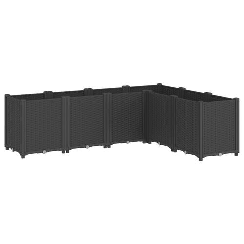 Plantekasse 160x120x53 cm PP sort