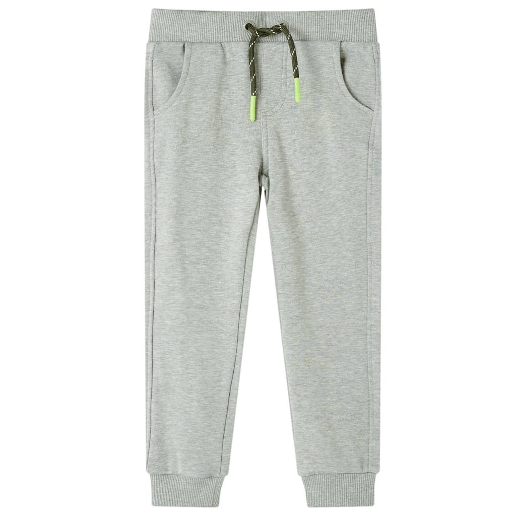 Joggingbukser str. 140 lys kakifarve