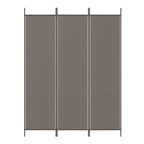 3-panels rumdeler 150x220 cm stof antracitgrå