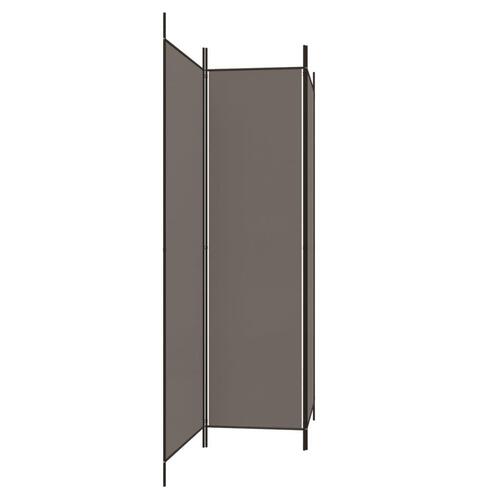 3-panels rumdeler 150x220 cm stof antracitgrå
