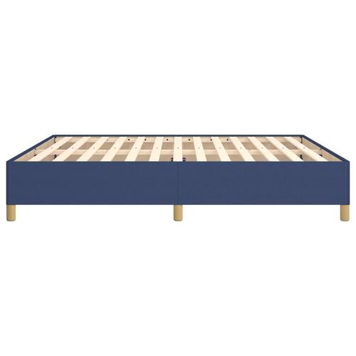 Sengeramme 160x200 cm stof blå