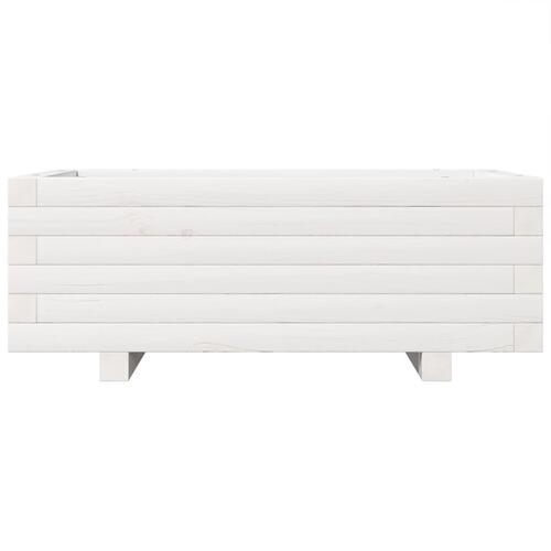 Plantekasse 70x40x26,5 cm massivt fyrretræ hvid